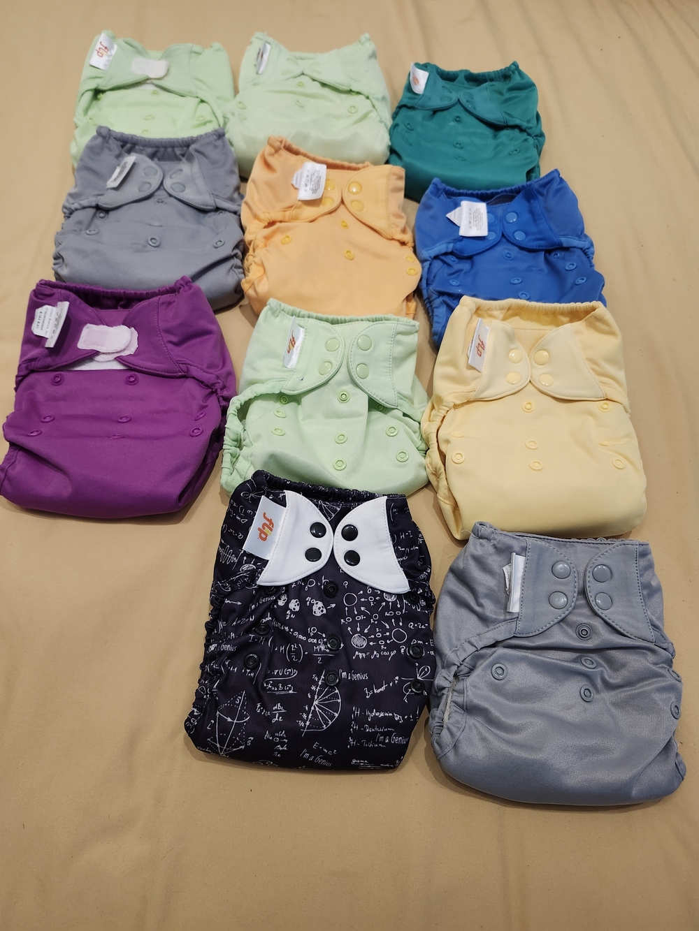 Multi-Color Kids Cloth Diaper Covers - Reusable Pack